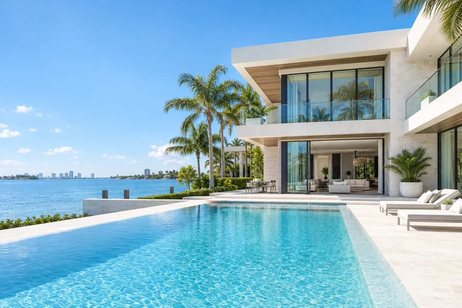 Illustrative modern coastal home
